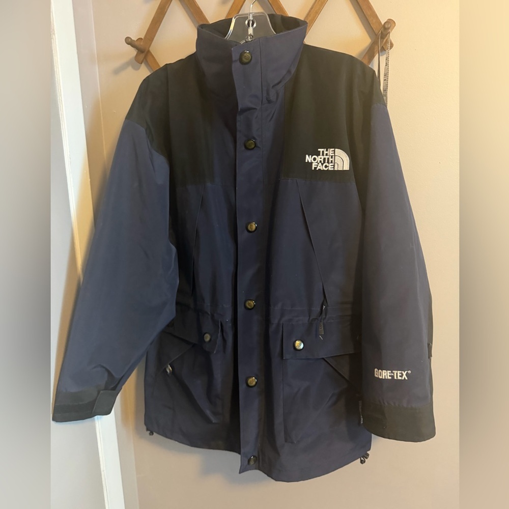 Vintage 90s The North Face Mountain Light Jacket - Navy/Black - Mens S (Fits M)